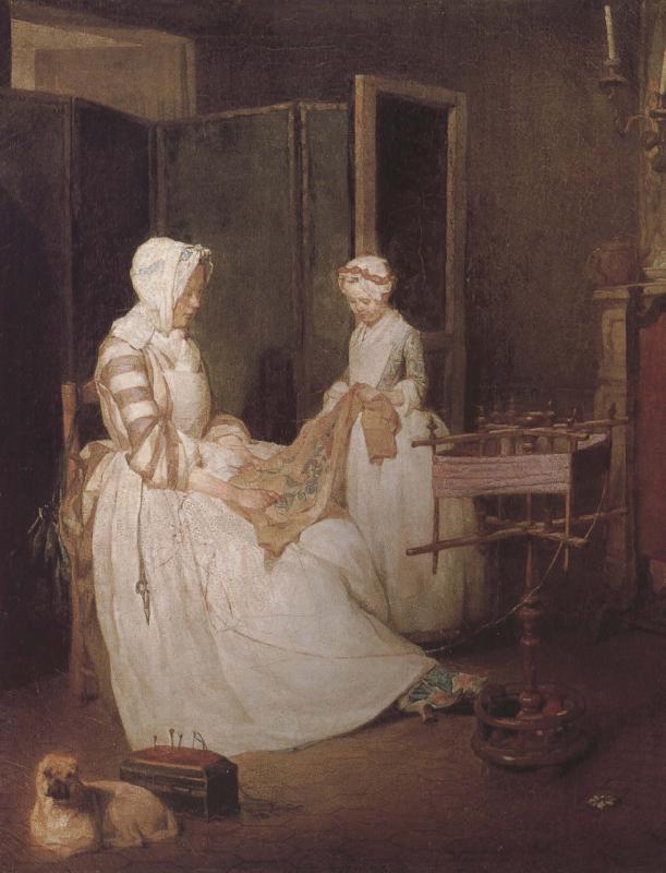 Jean Baptiste Simeon Chardin Hard-working mother Sweden oil painting art